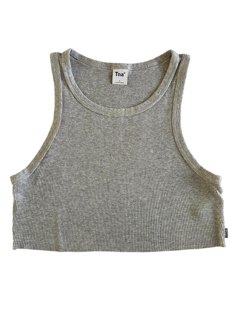 TNA Aritzia Ribbed Crop Tank Top
